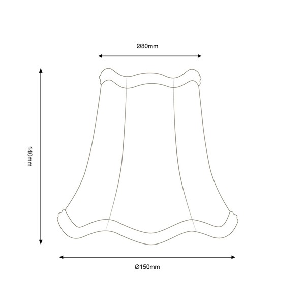 (image for) Scallop Shade Slate Grey